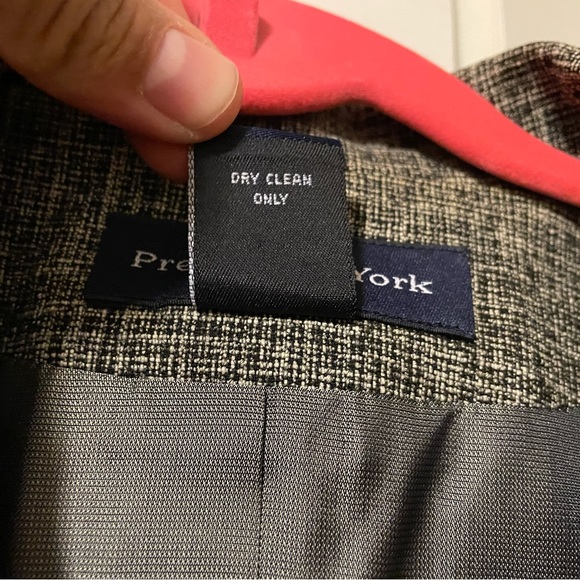 NWOT Preston & York tweed blazer 4 button front closure with faux pockets - Picture 2 of 4